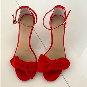 Ankle strap red sandal